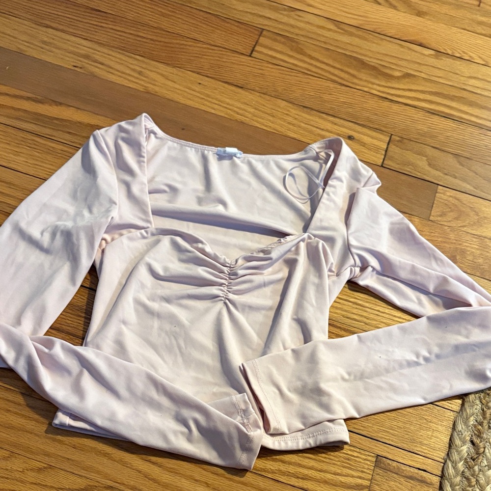 Garage Blush Long Sleeve Top